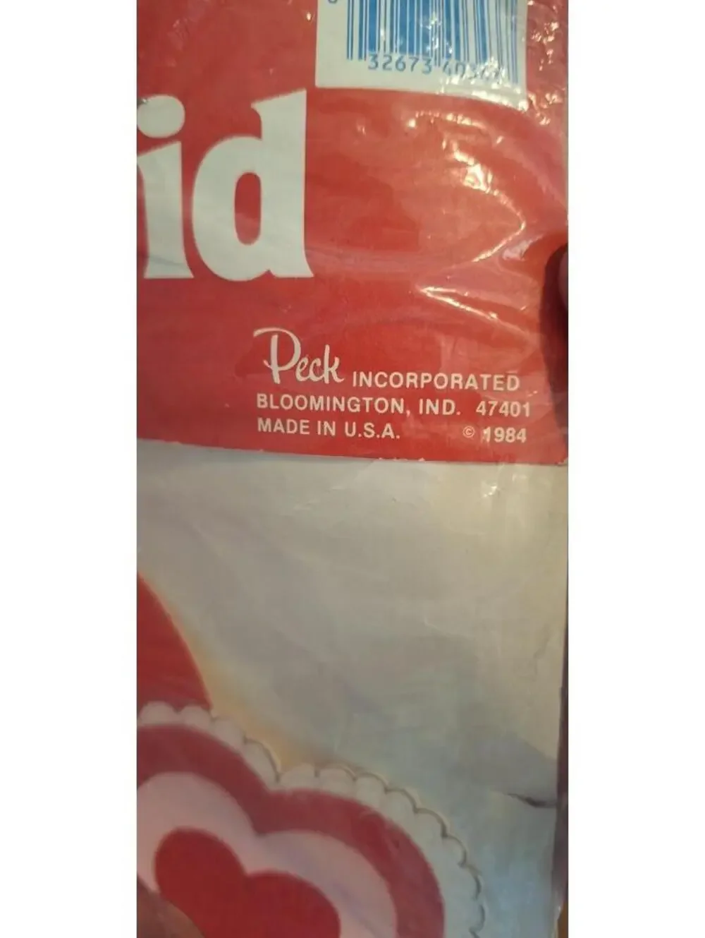 Vintage 1984 Valentine Cupid Die Cut Wall Decoration Original Unopened Package
